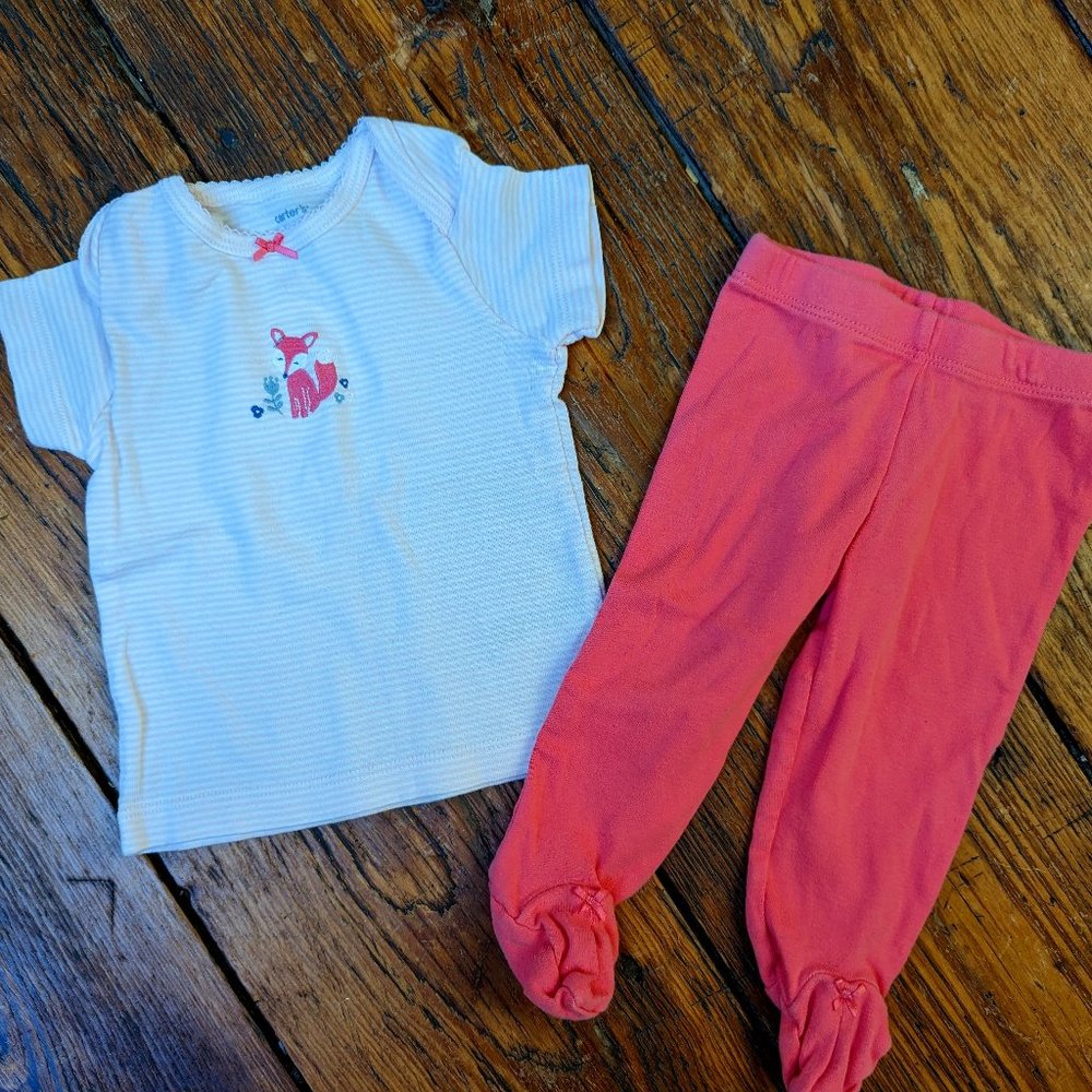 fox pijama set
